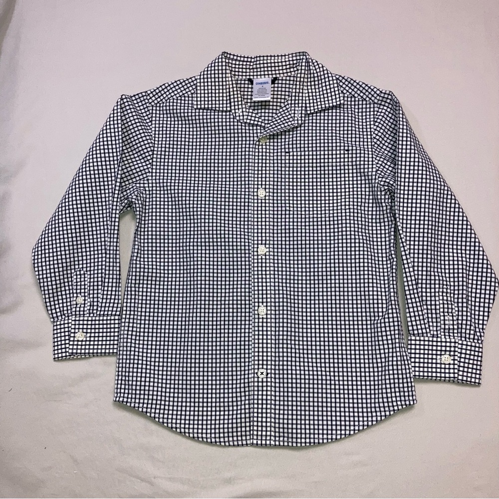 Gymboree Shirt Boy 6 Gingham Picnic Plaid Black WHite 
Summer Western Top Preppy
